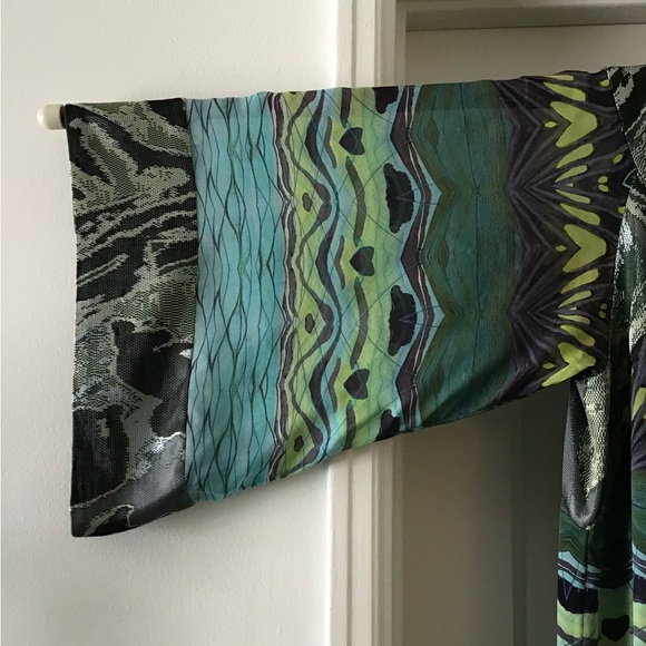 ￼￼ Diane Von Furstenberg Tabalah Silk Caftan Mod Runway Tunic Dress Size 8 - Picture 3 of 4